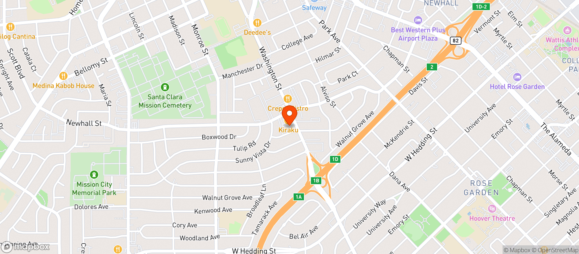 Map showing Gateway Food & Liquor