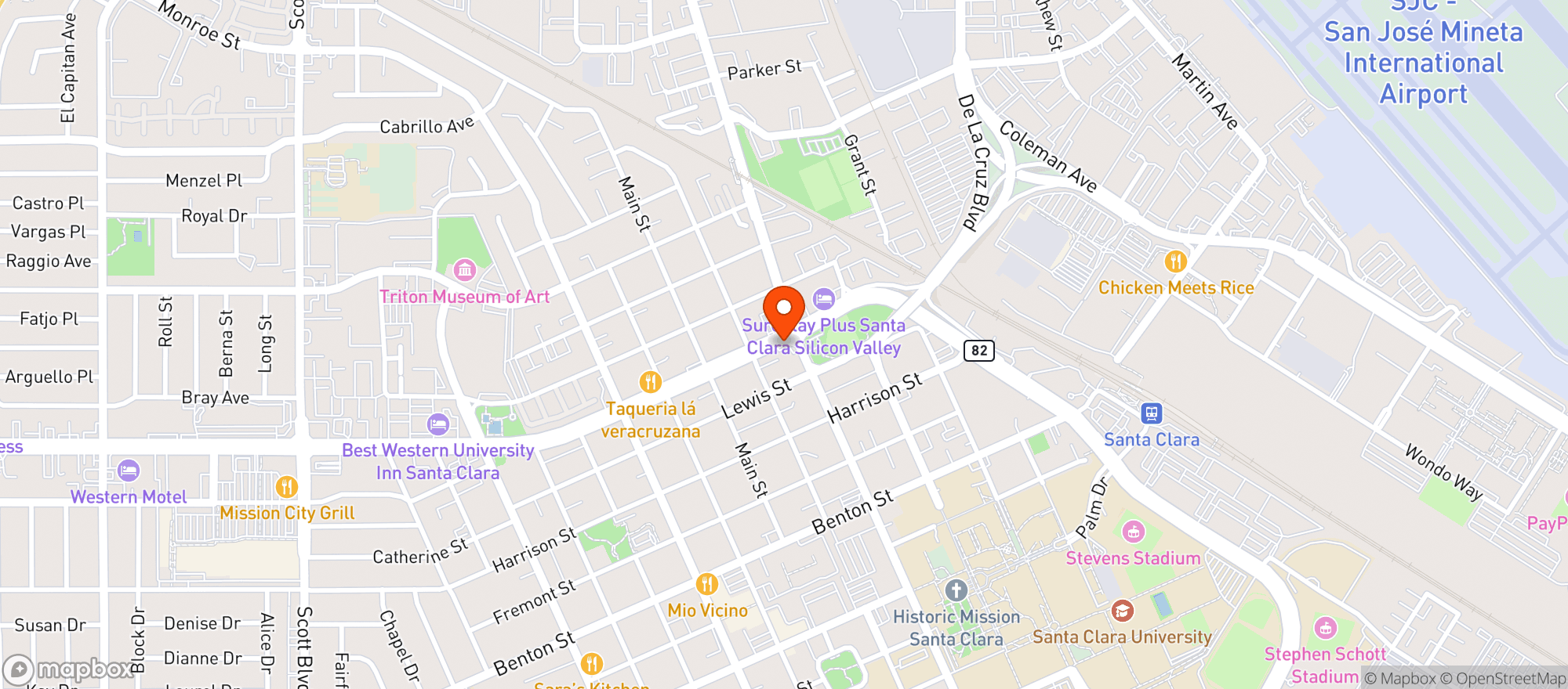 Map showing Cali Liquors
