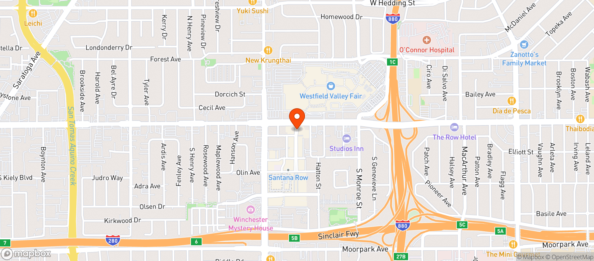 Map showing Parranga Taqueria