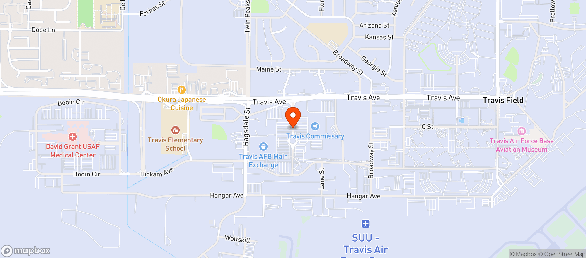 Map showing Gnc