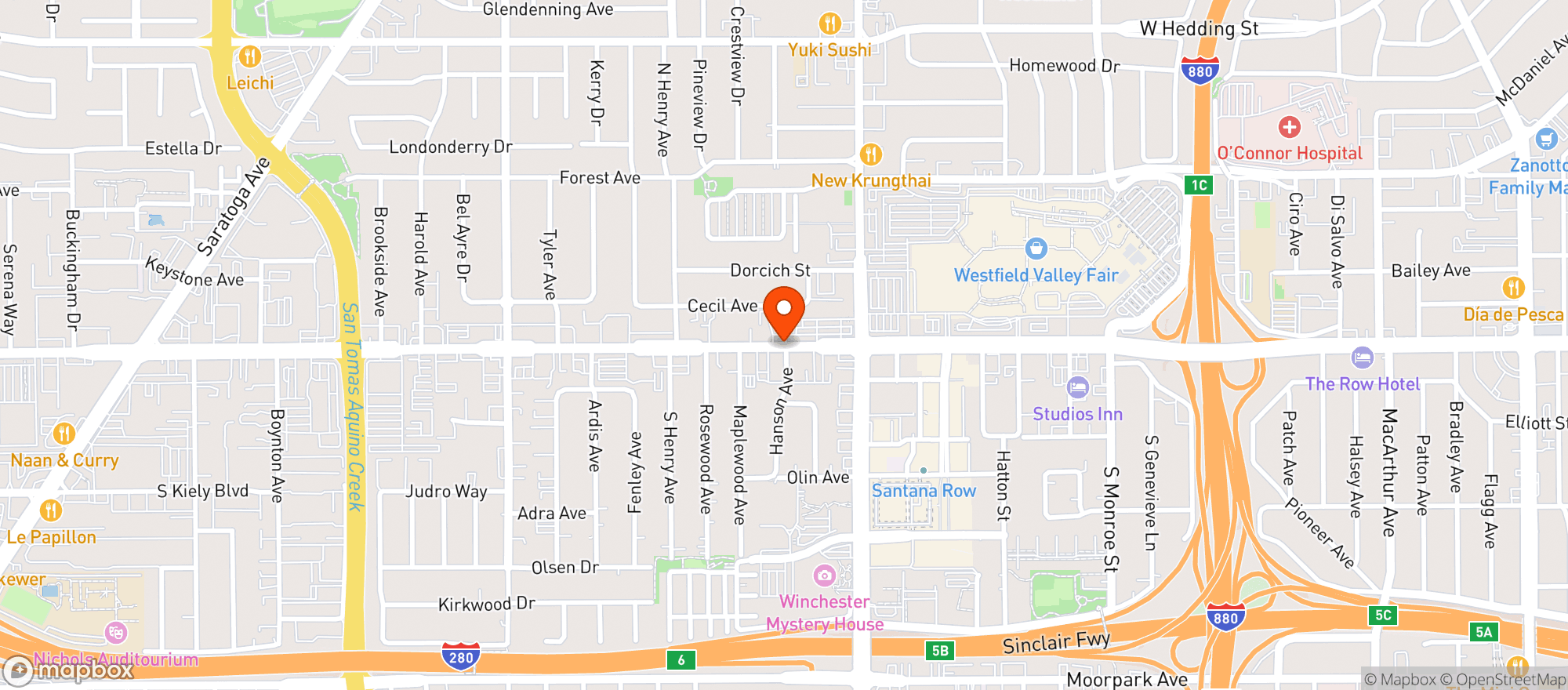Map showing Bevmo!