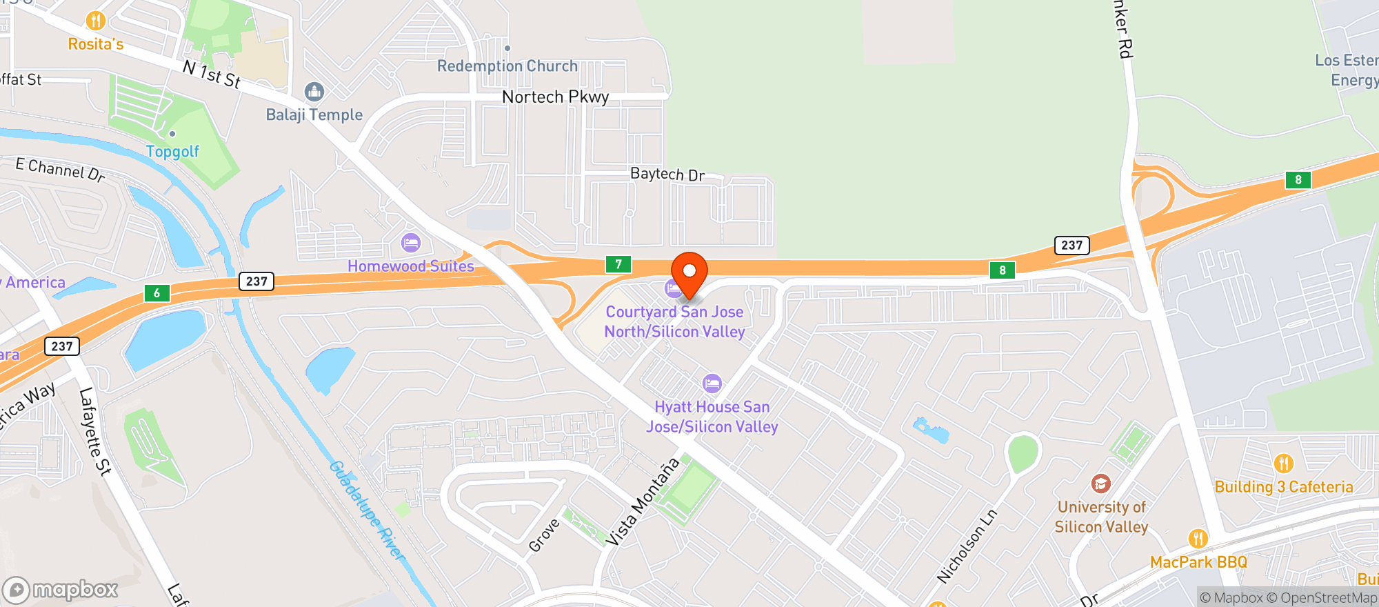 Map showing Target