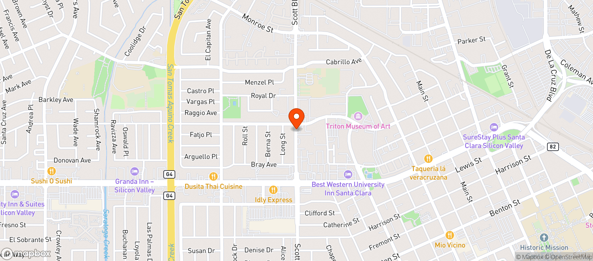 Map showing Stop N Save Mart