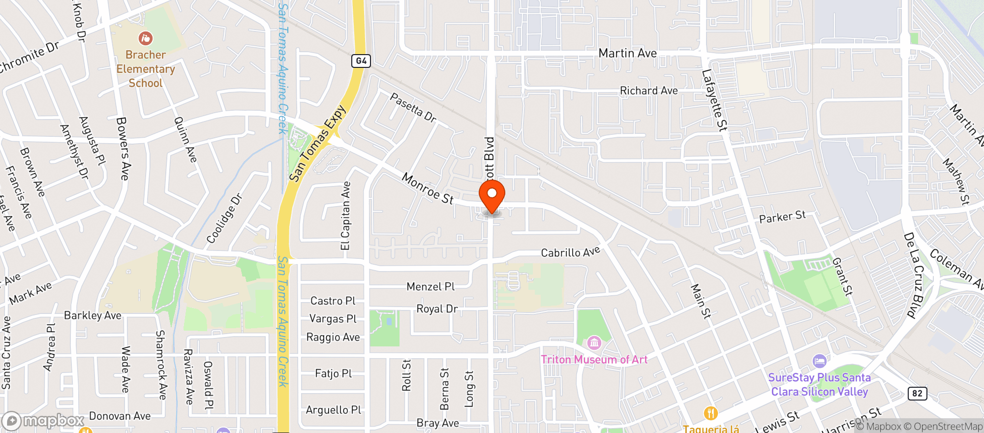 Map showing Mission Liquor