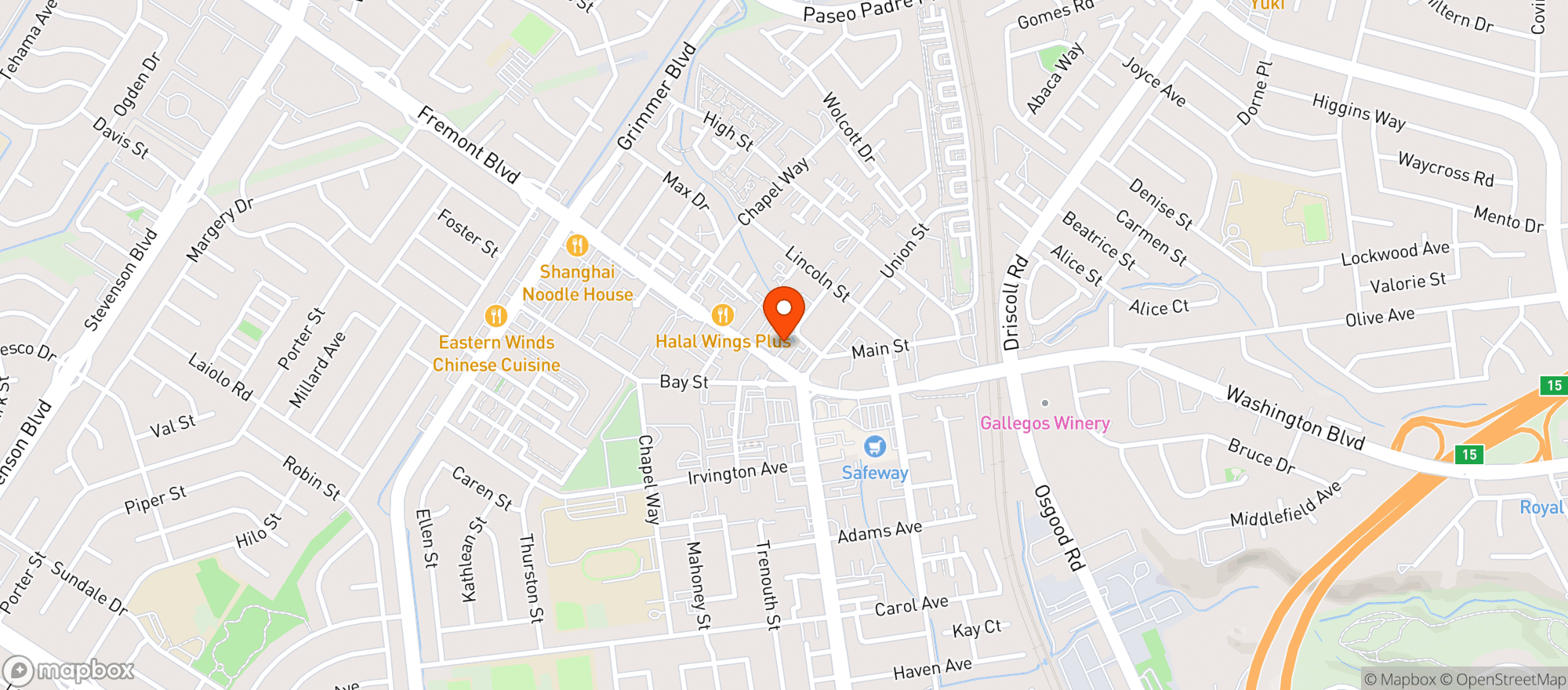 Map showing Coachs