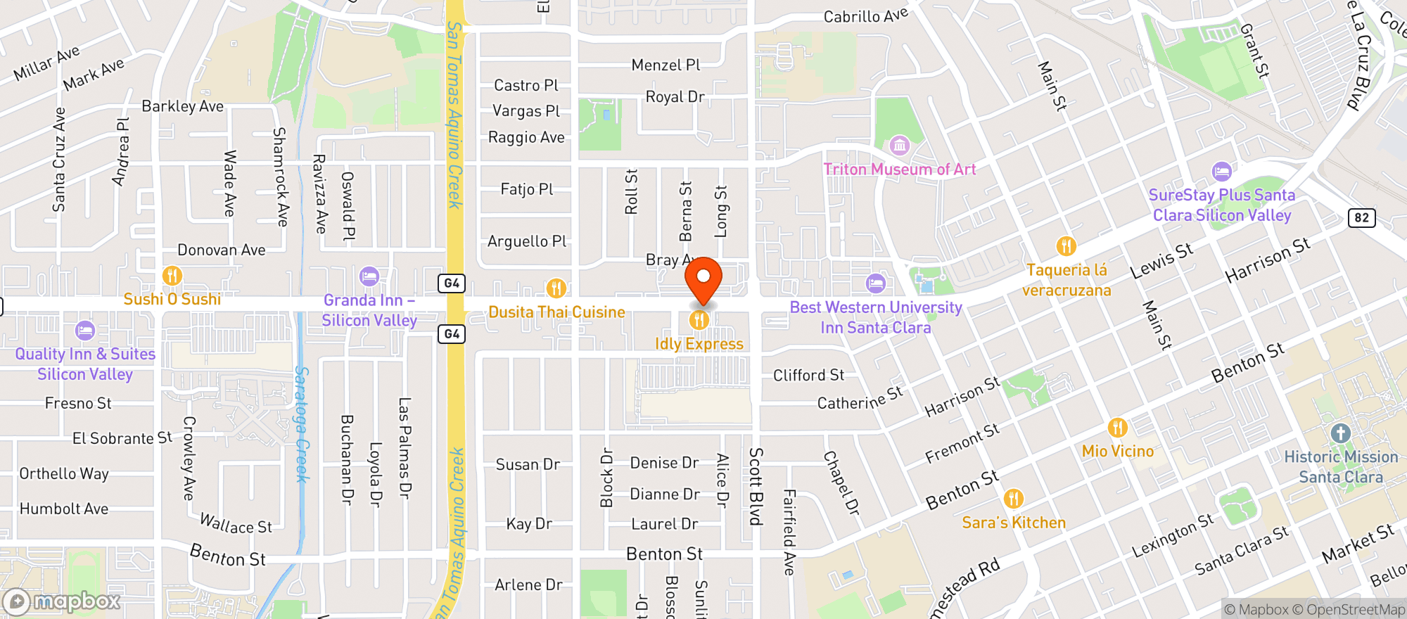 Map showing Target Store