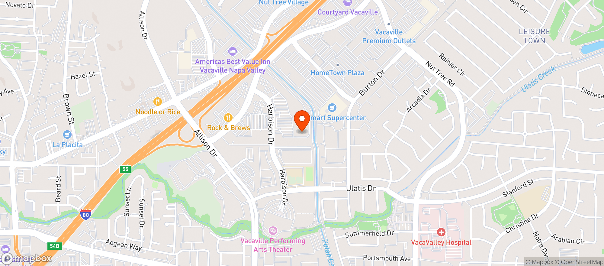 Map showing Target