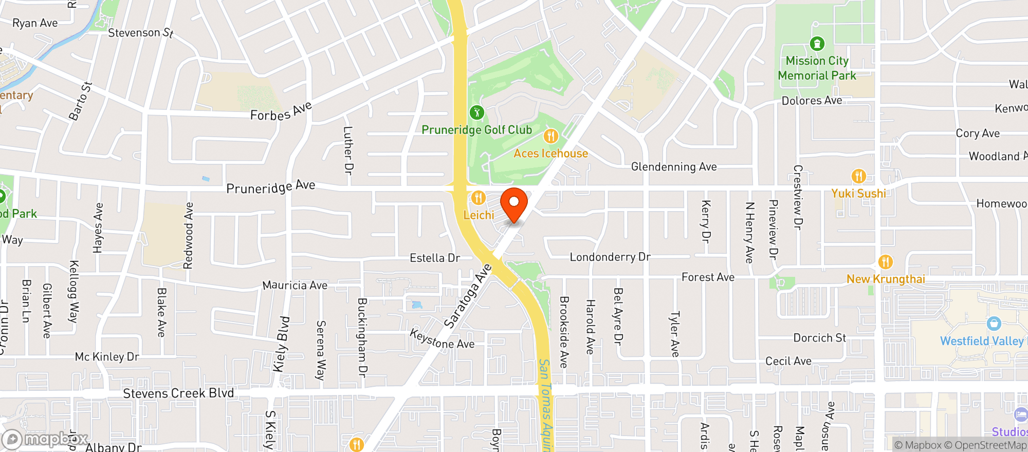Map showing Lucky California