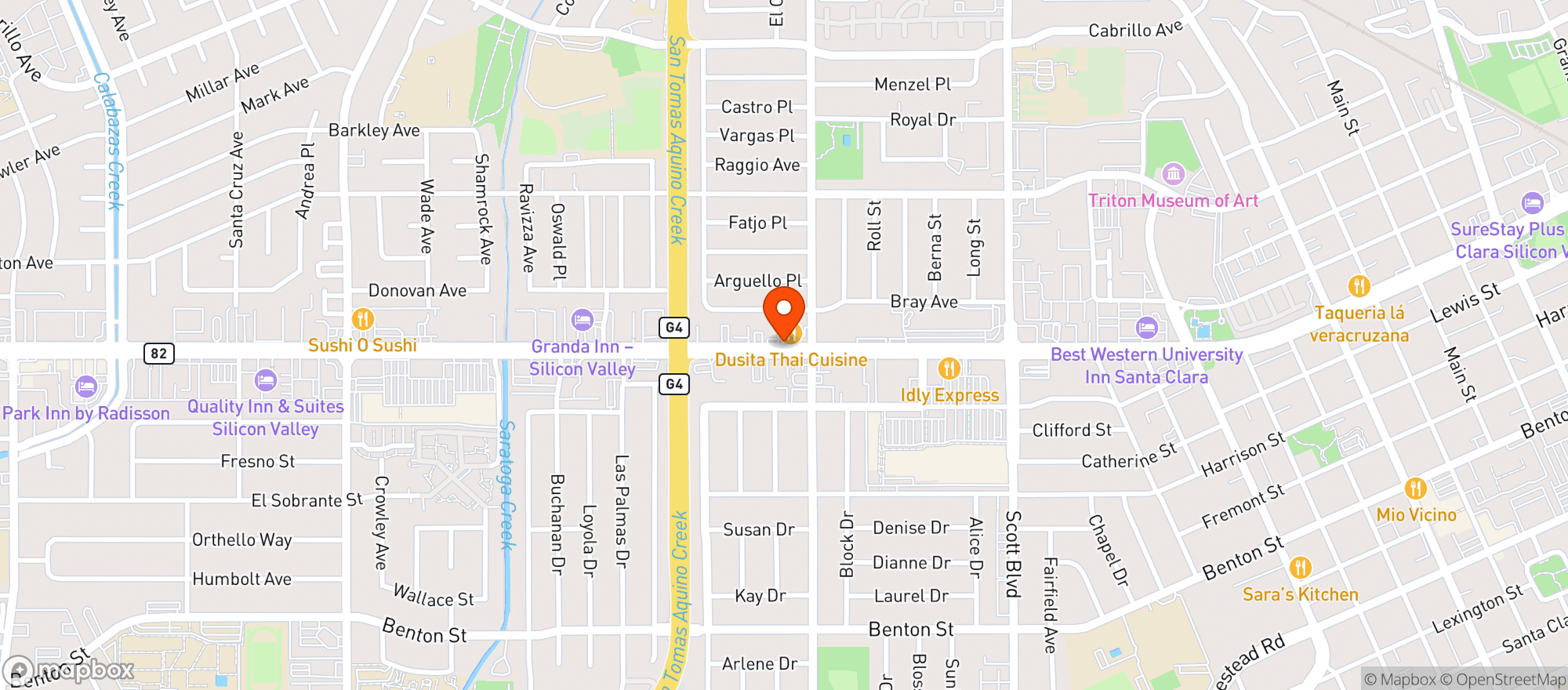 Map showing Bobbys Market