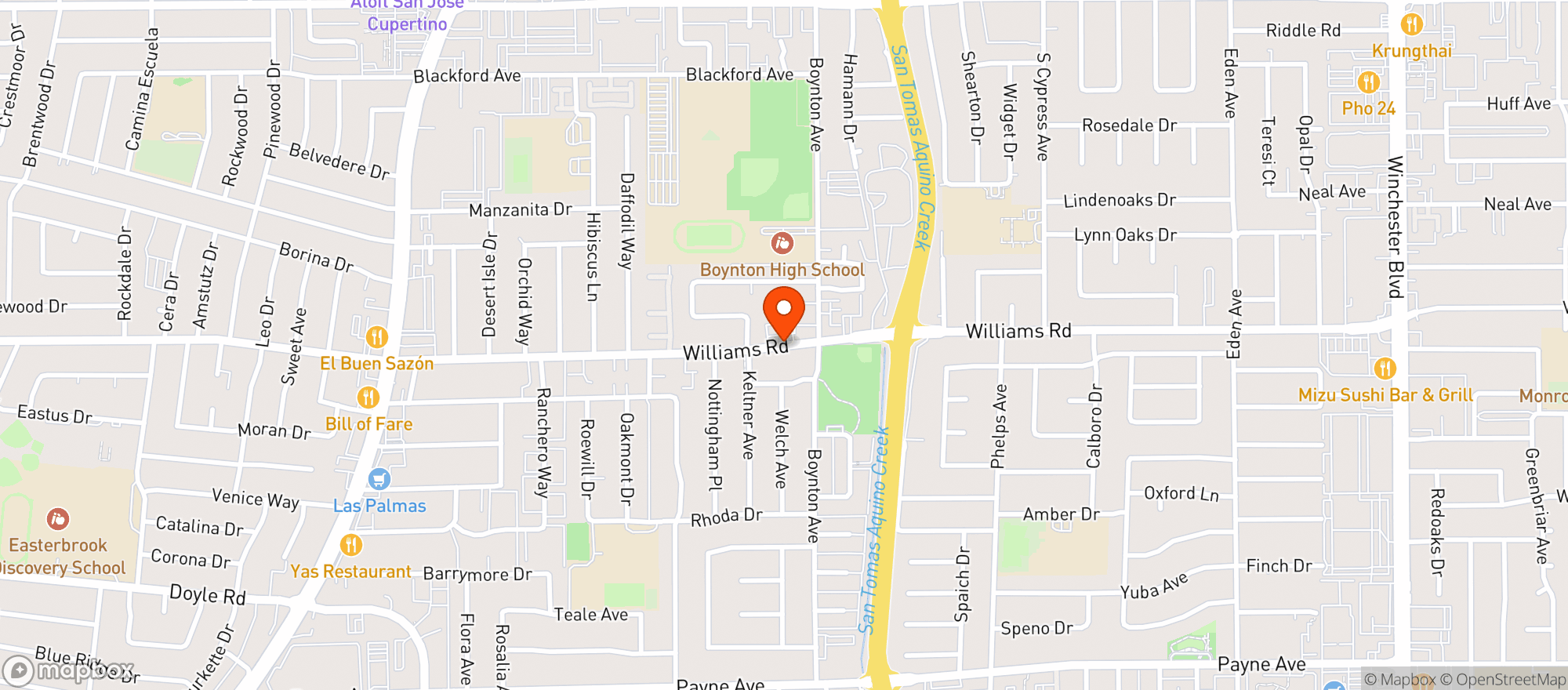 Map showing Cazadores Bottle Shop