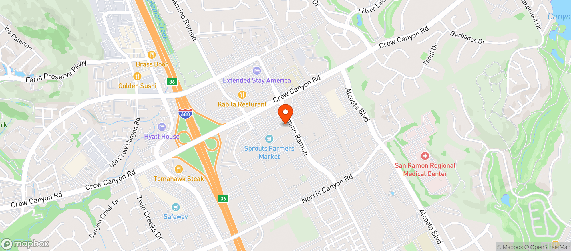 Map showing Sprouts Farmers Market