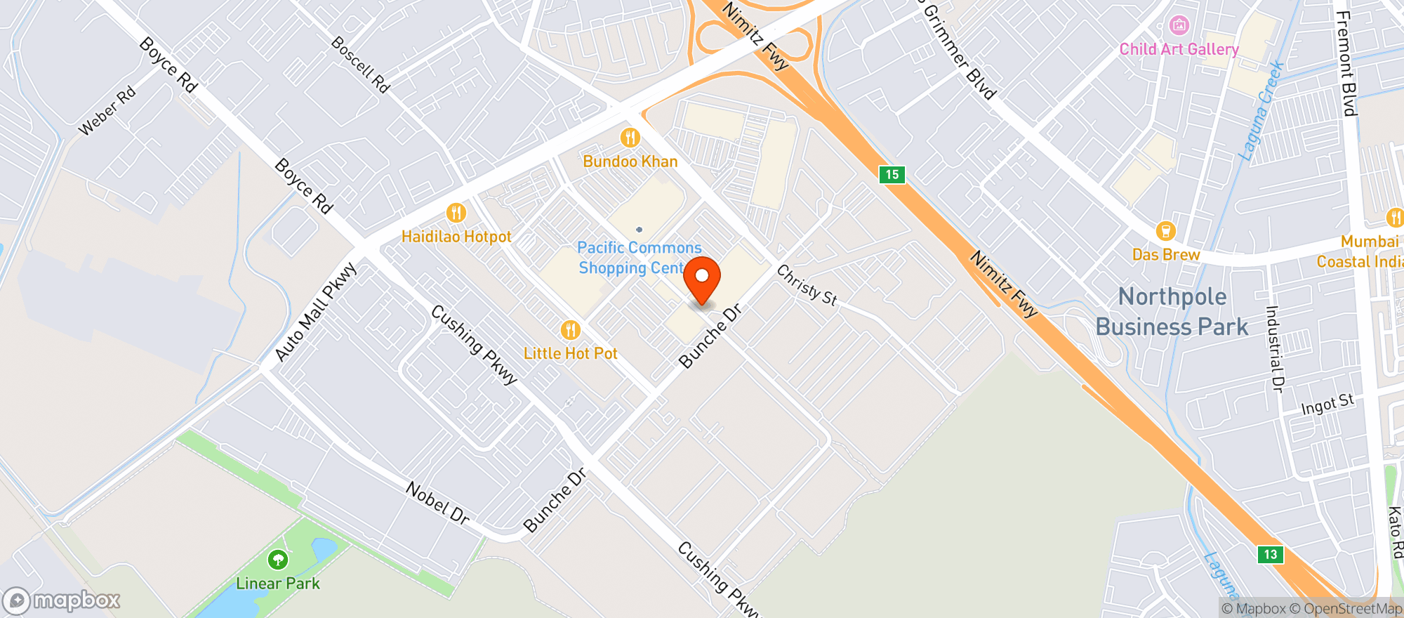 Map showing Target