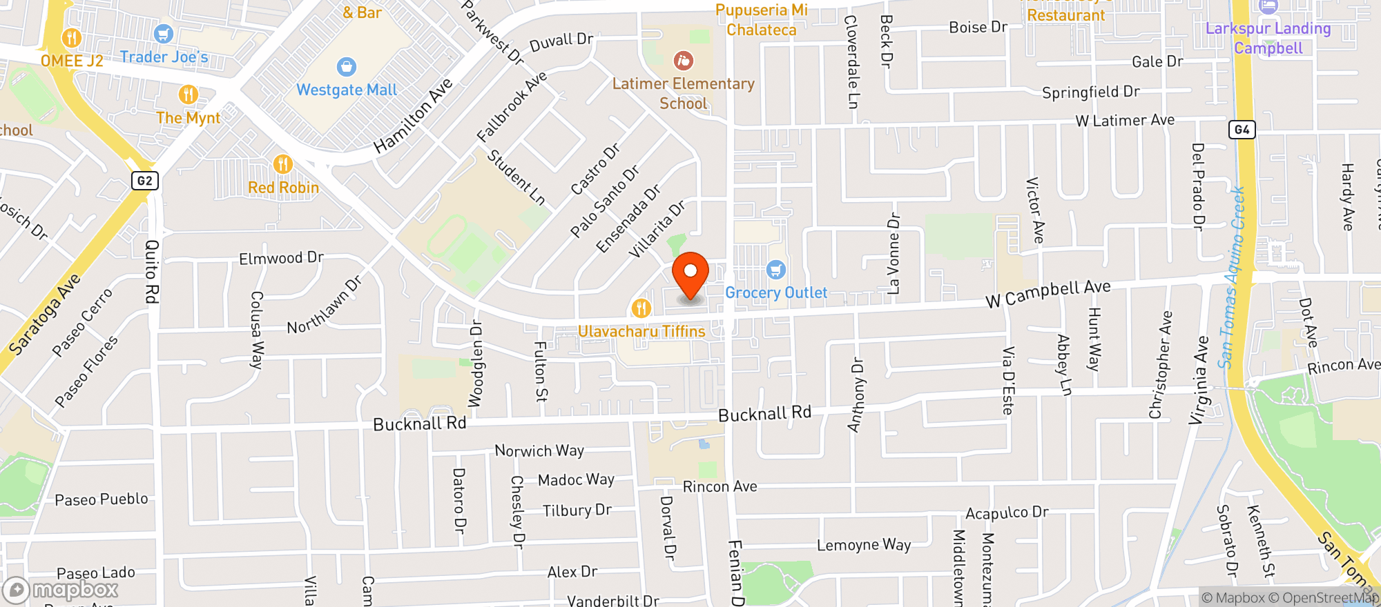 Map showing Freddies Liquor