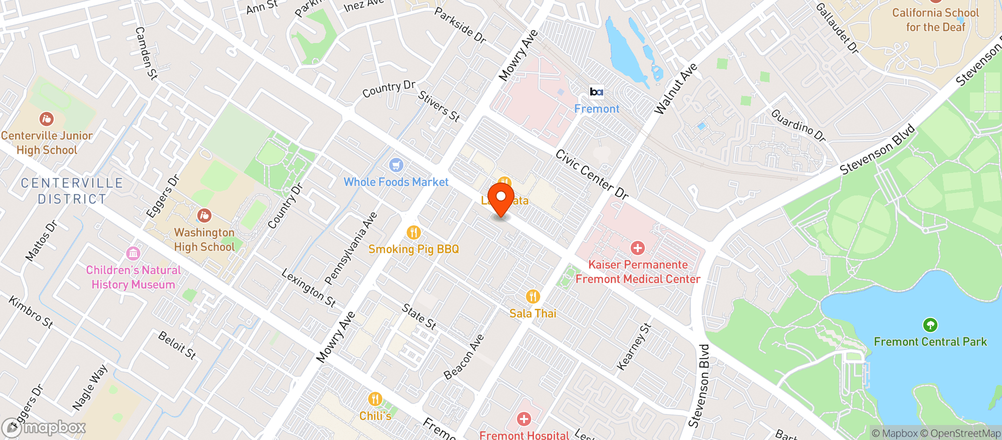 Map showing RALEY'S 315