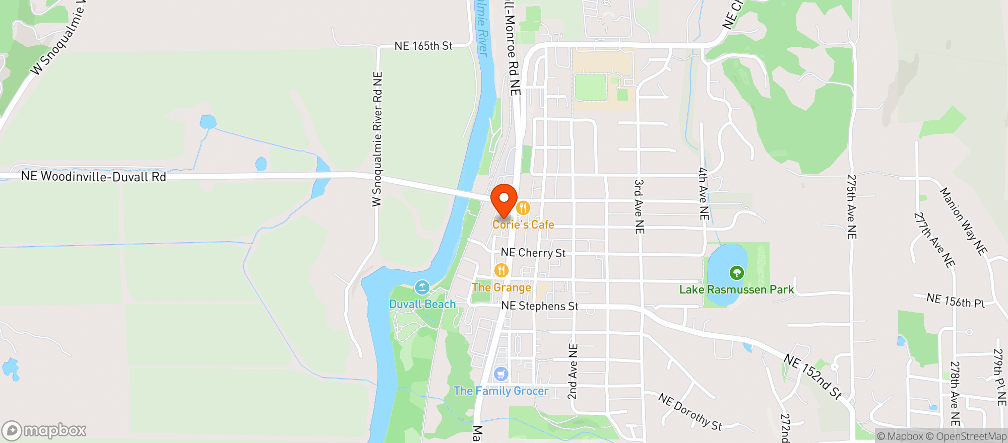 Map showing Duvall Tavern
