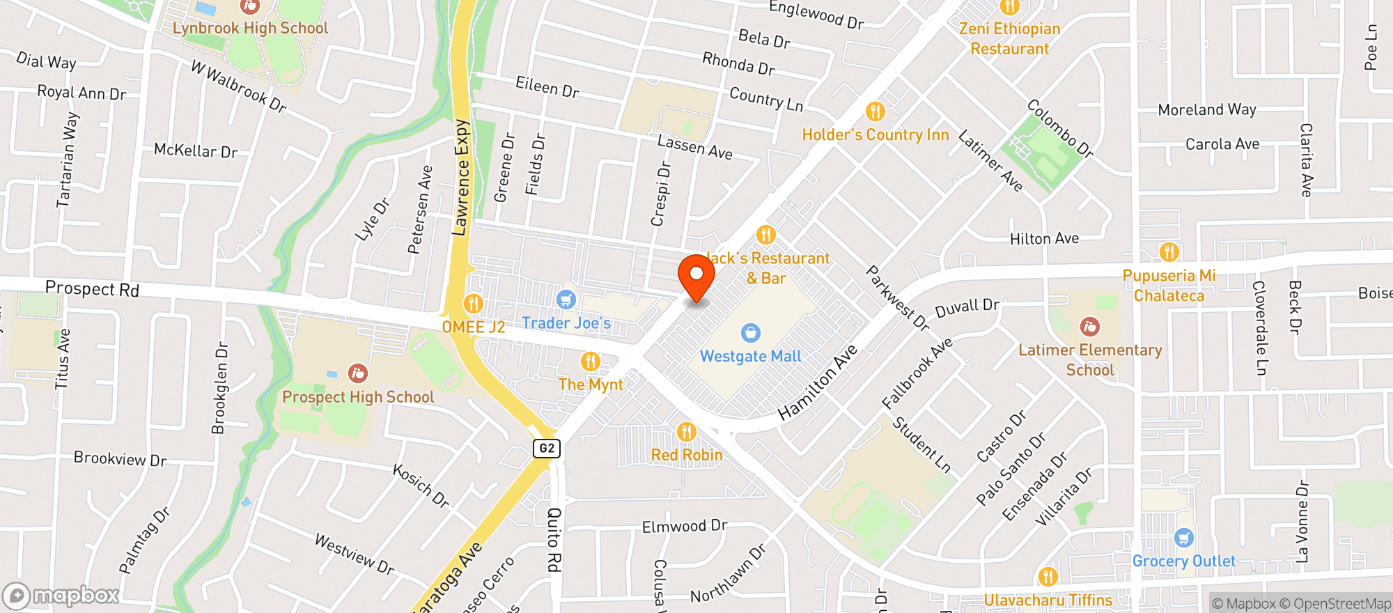 Map showing Buffalo Wild Wings Gril #334