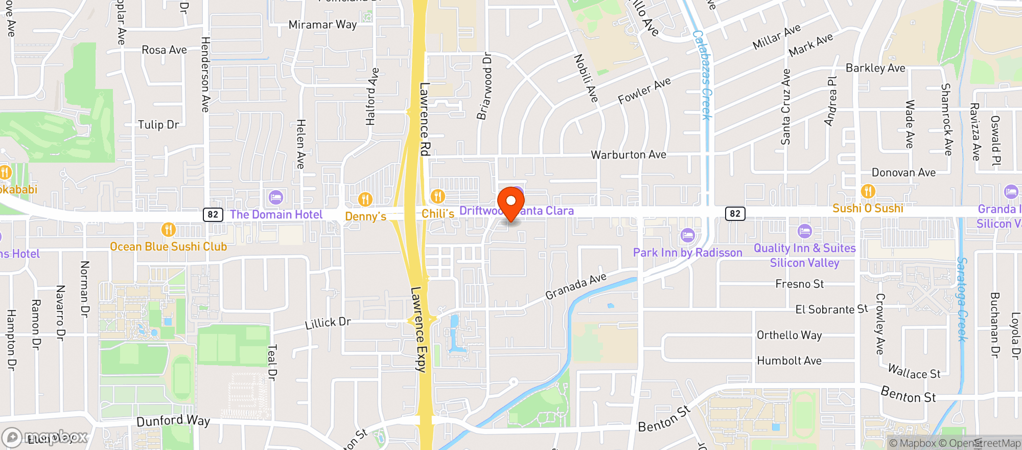 Map showing Walgreens #2740