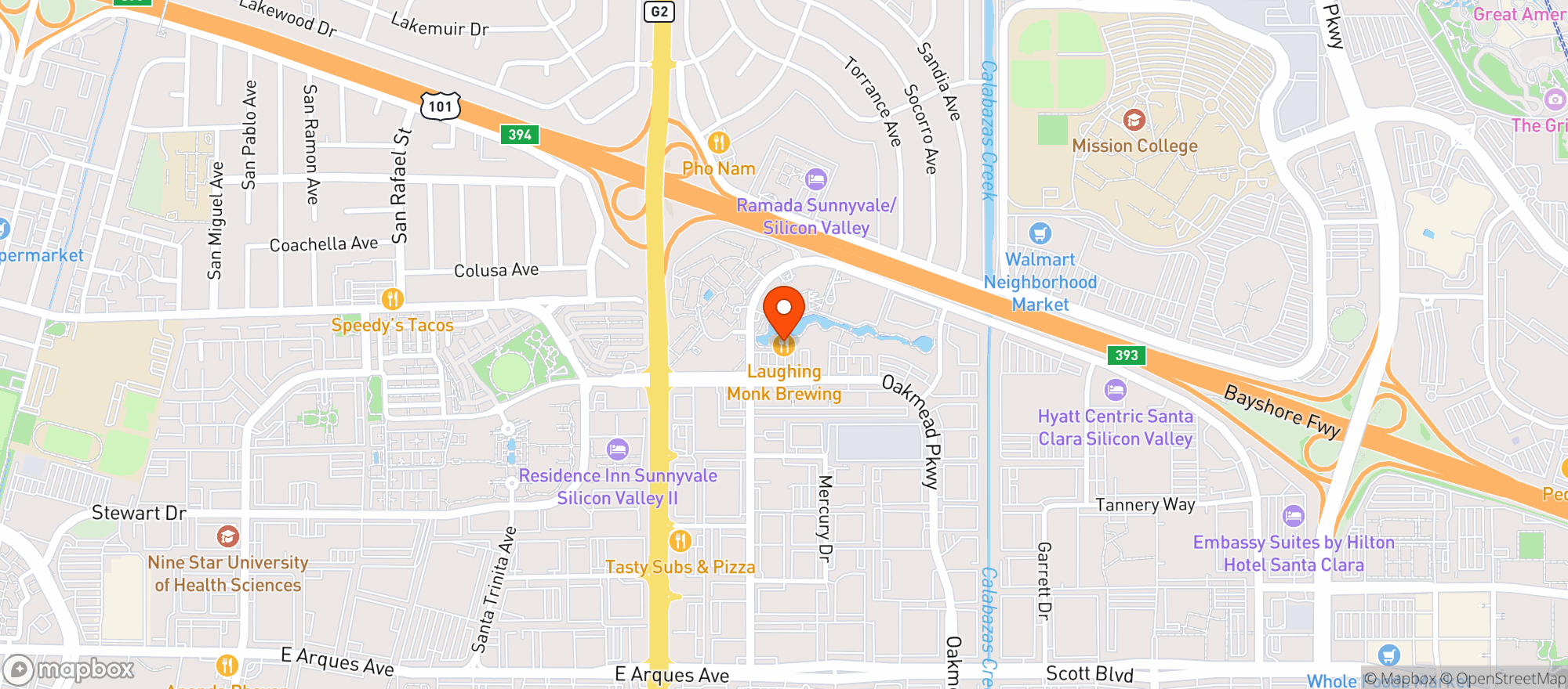 Map showing Fault Line Brewing Co
