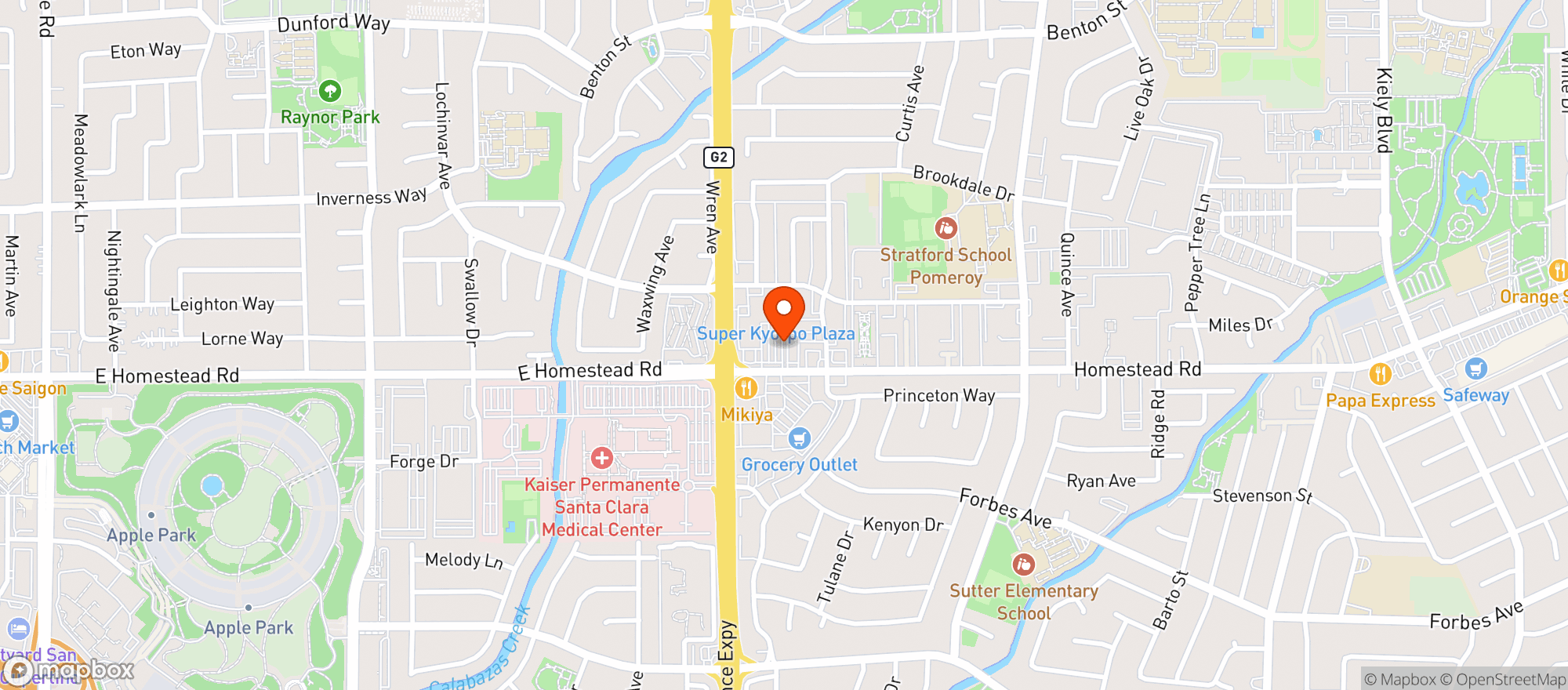 Map showing Grocery Outlet