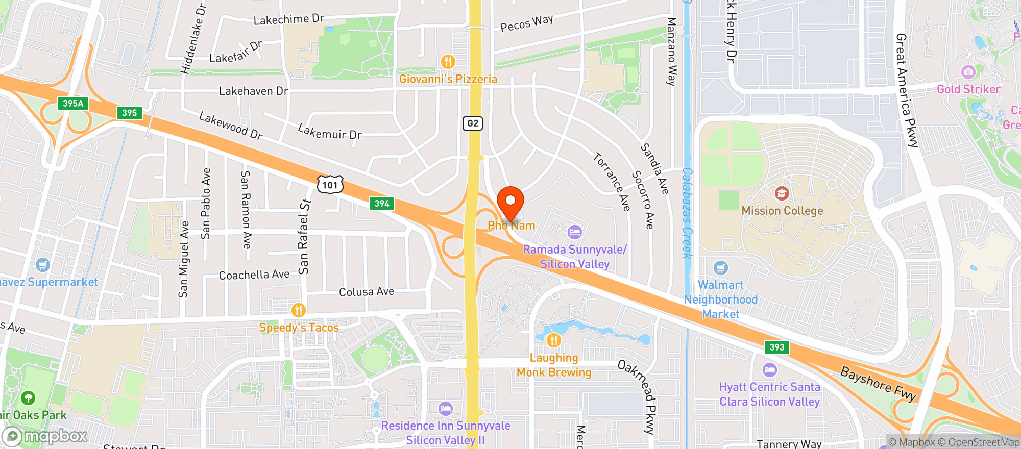 Map showing Voyager Liquor