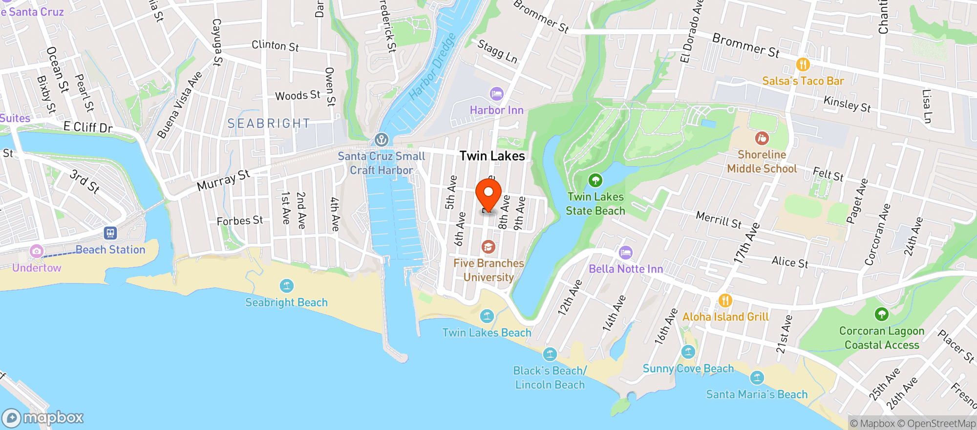 Map showing Dekes Market