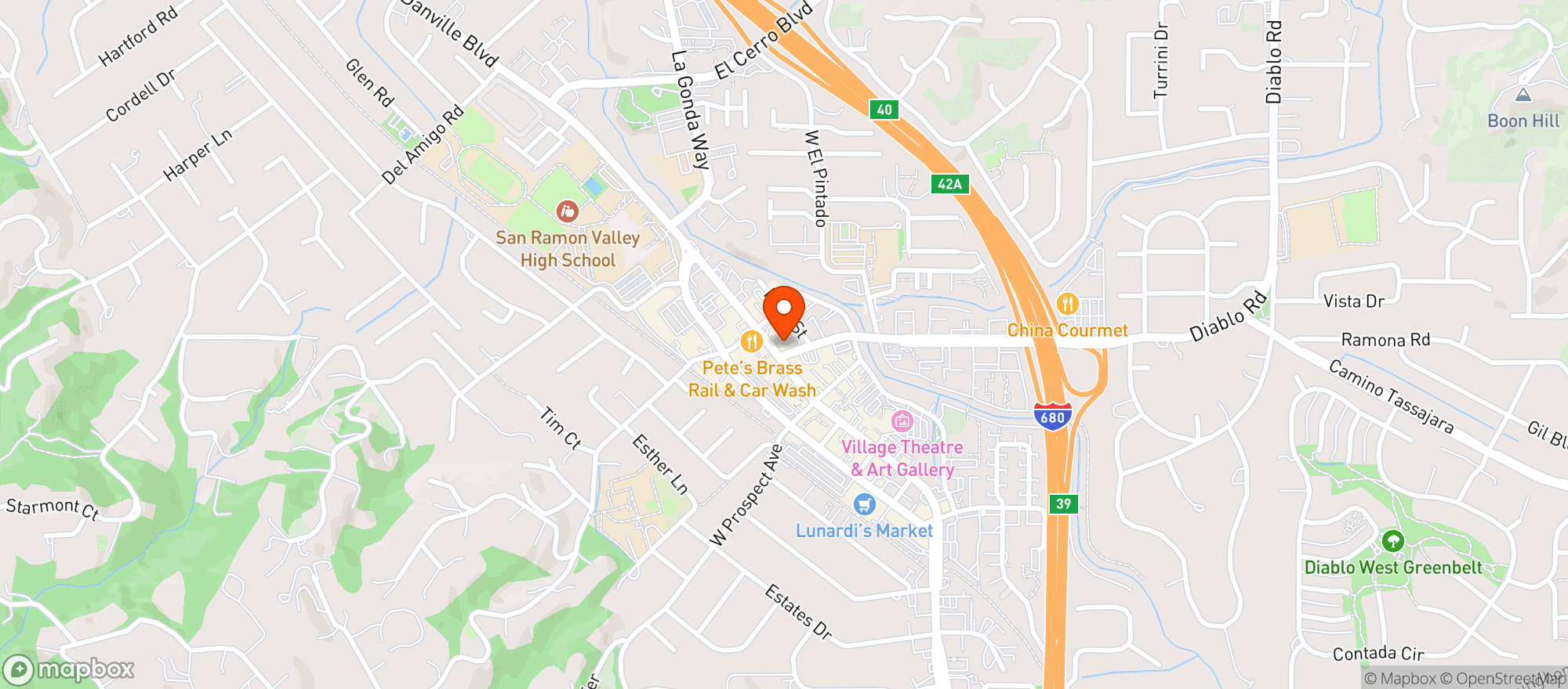 Map showing Primos