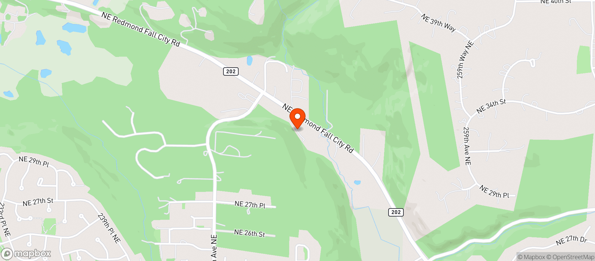 Map showing Red Fall Quick Stop