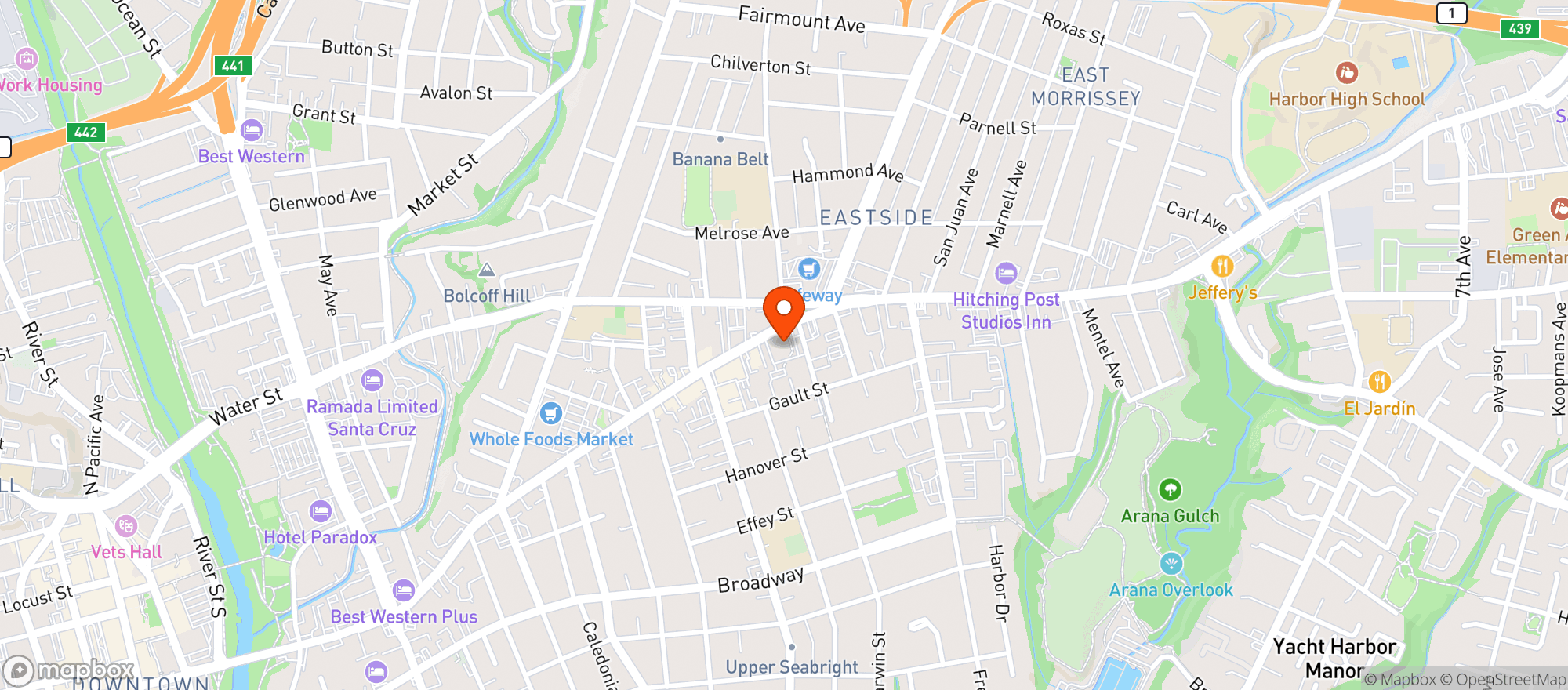 Map showing Staff of Life (Santa Cruz) - 00100010954