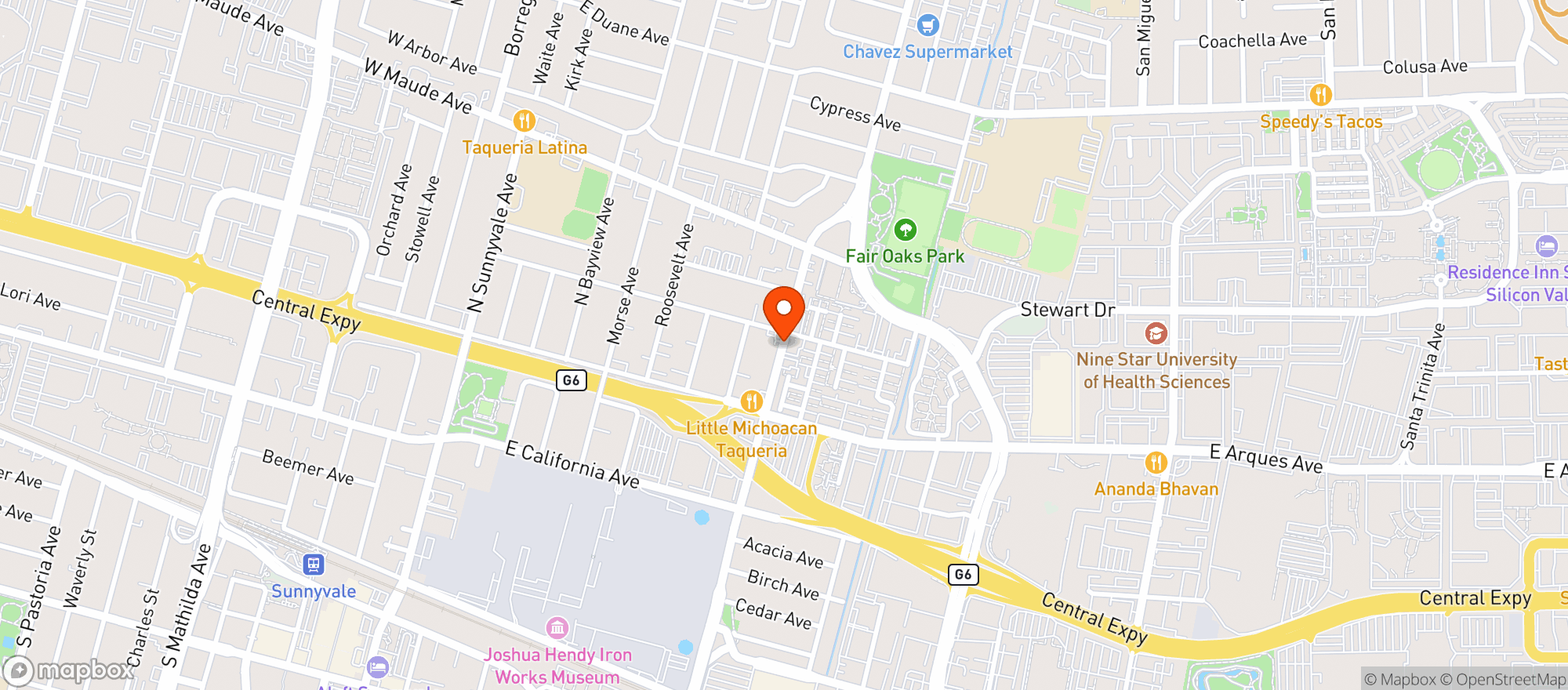 Map showing Quick Shop Market