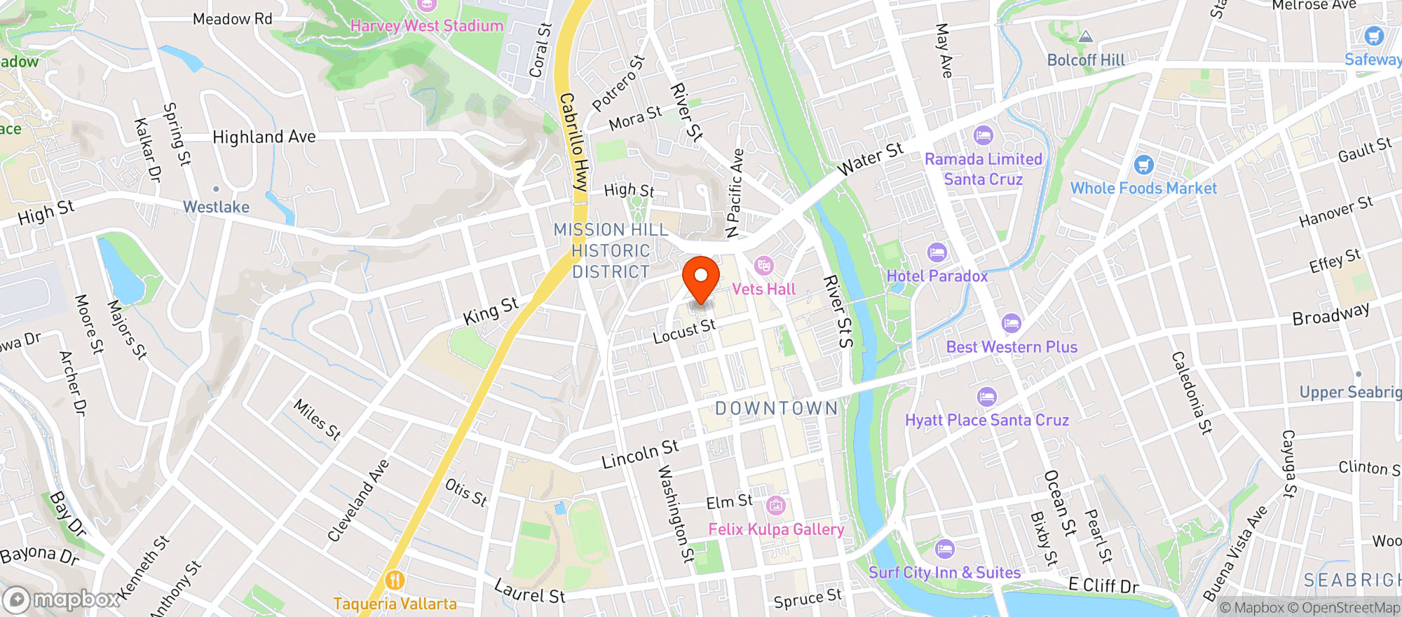 Map showing Bad Animal