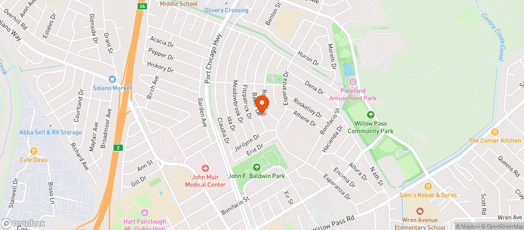 Map showing Animal House