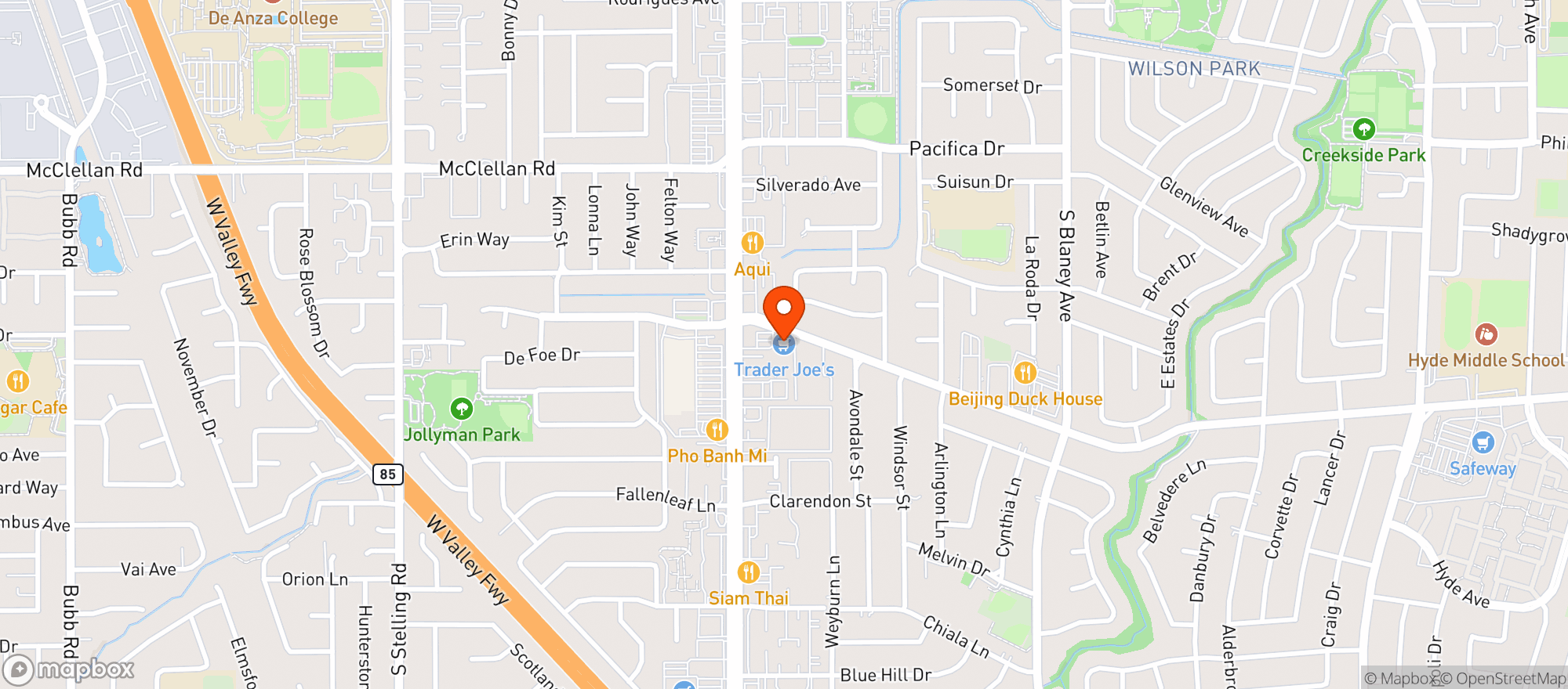 Map showing Trader Joes #232