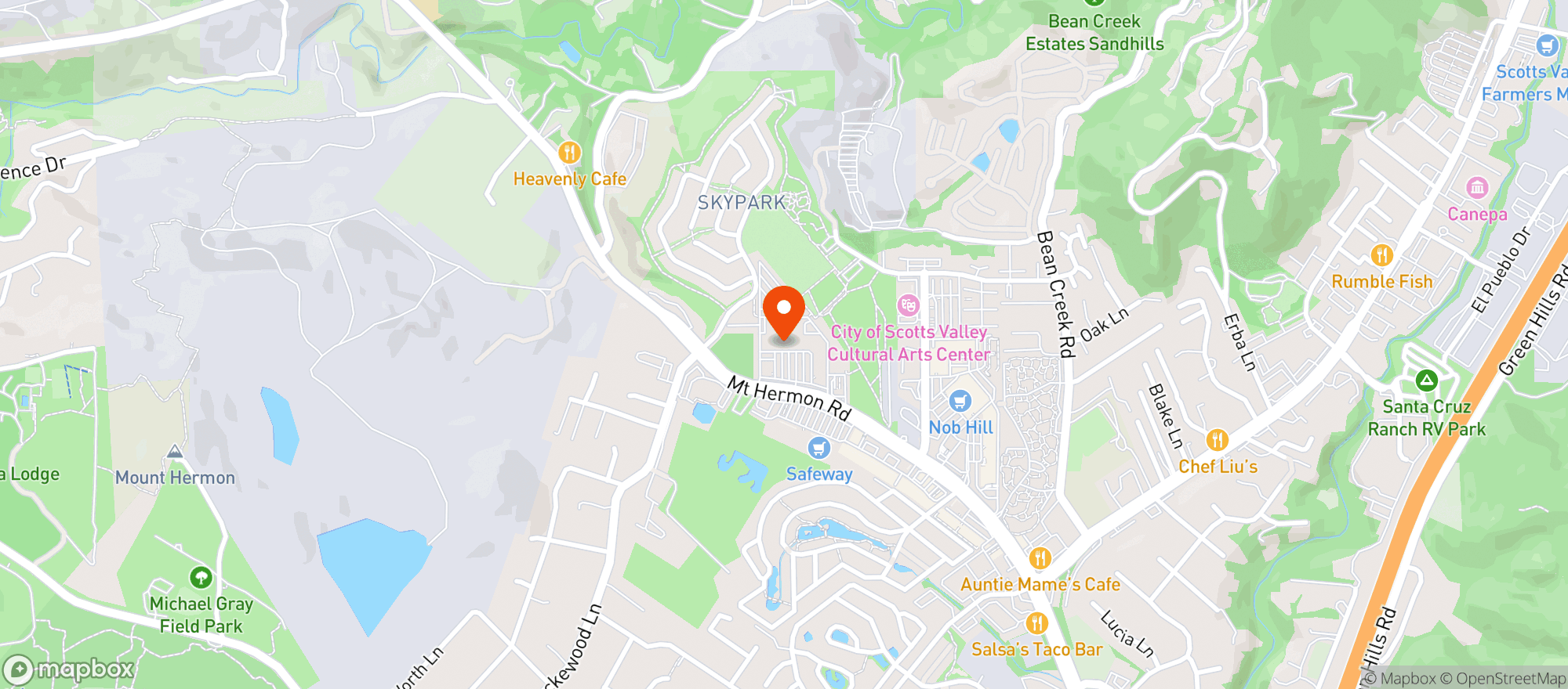 Map showing Target