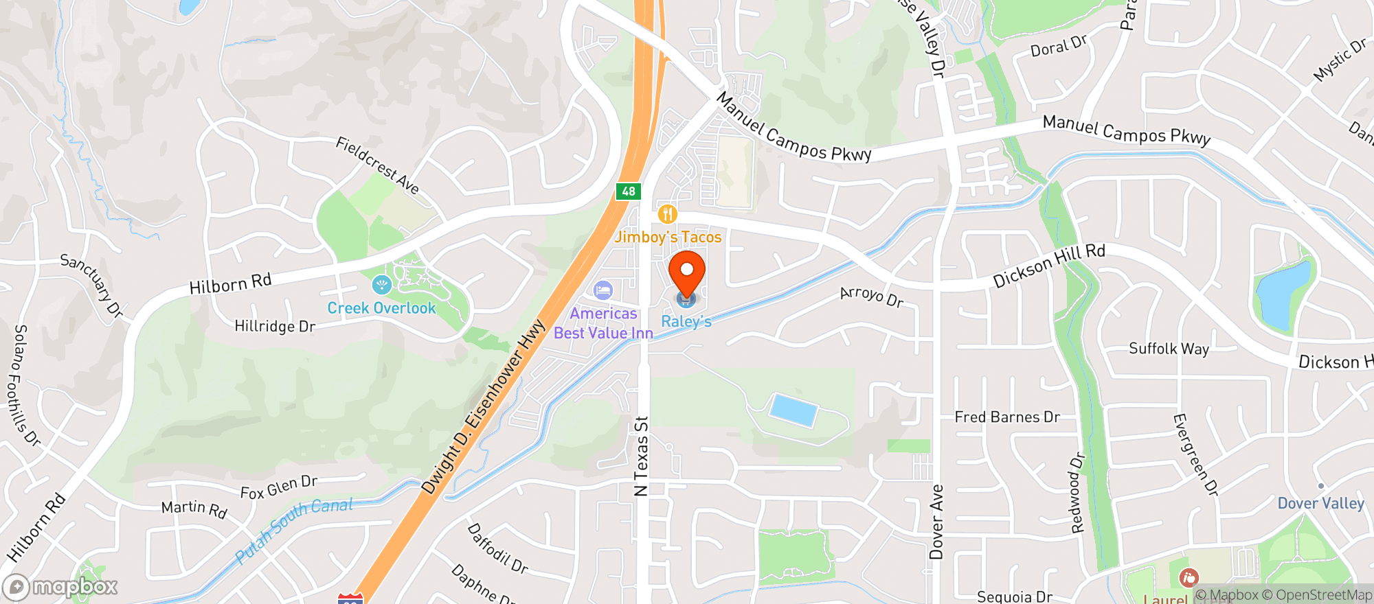 Map showing Raleys (Fairfield - North Texas St) - 002500331