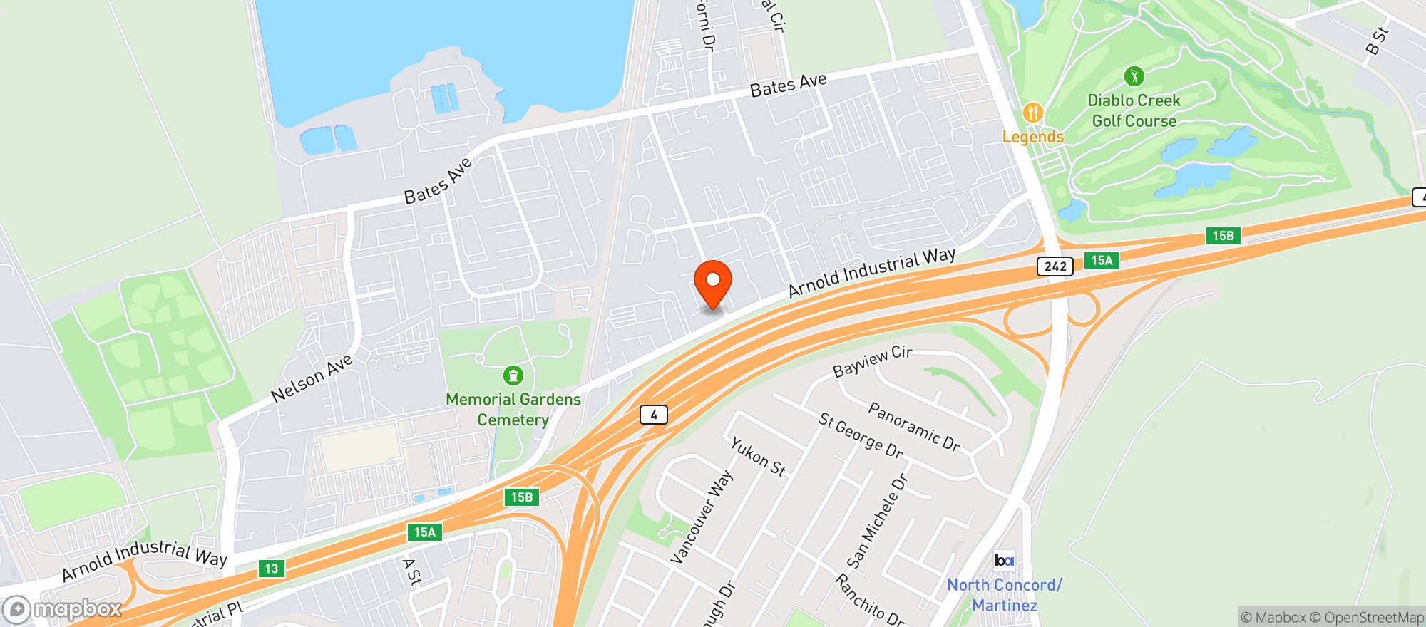 Map showing Good Times Oakland