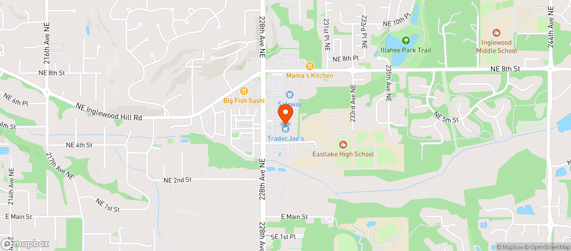 Map showing Trader Joes #160