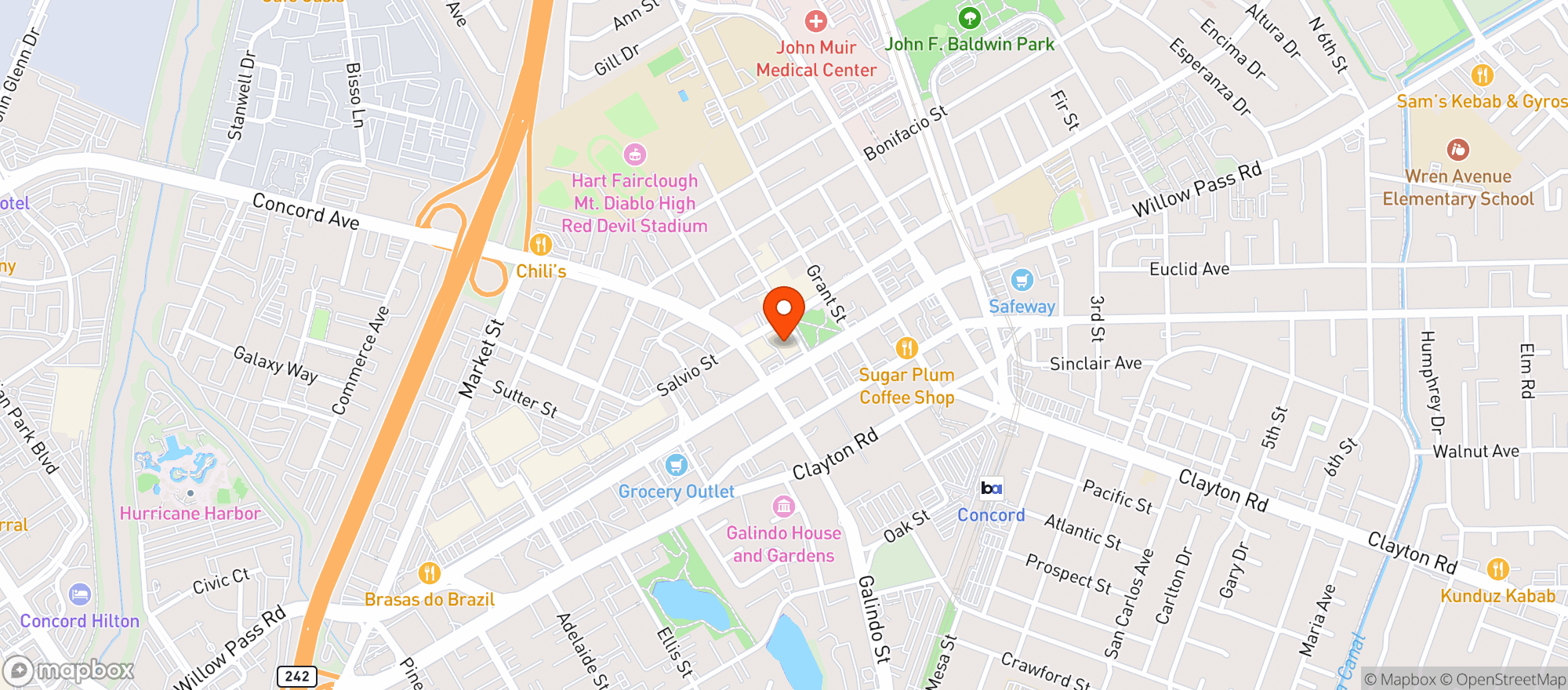 Map showing Old Spaghetti Factory #82
