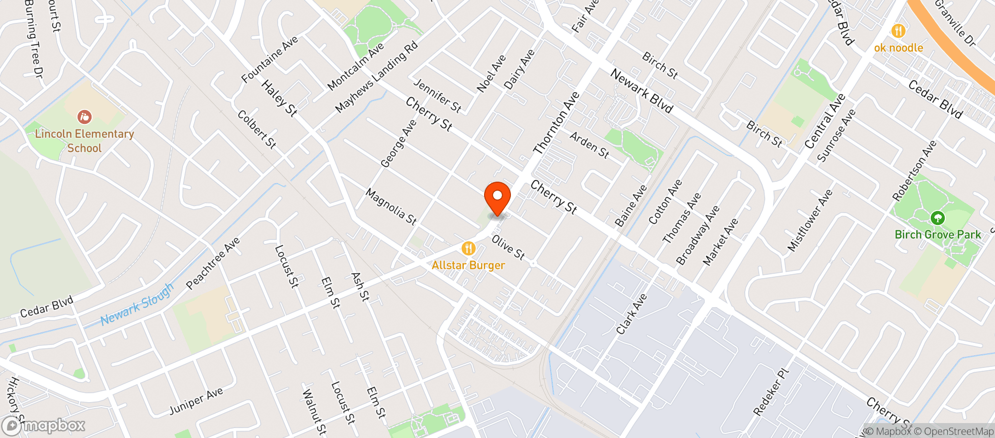 Map showing Madeira Discount Liquors