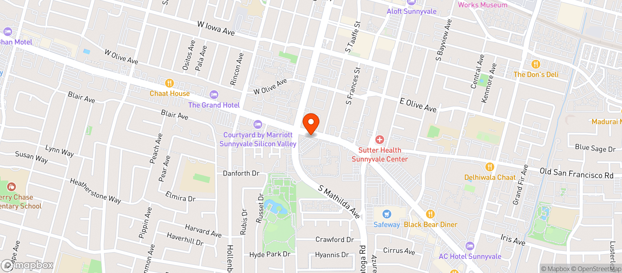 Map showing Trader Joes