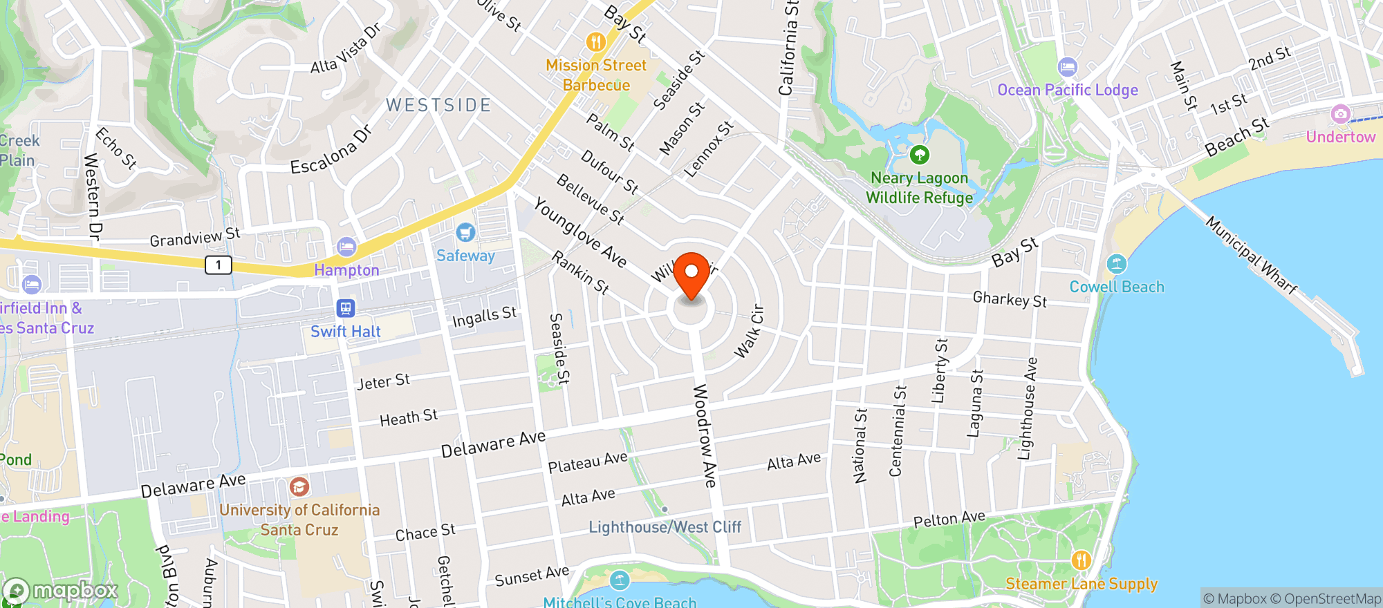 Map showing Circle K