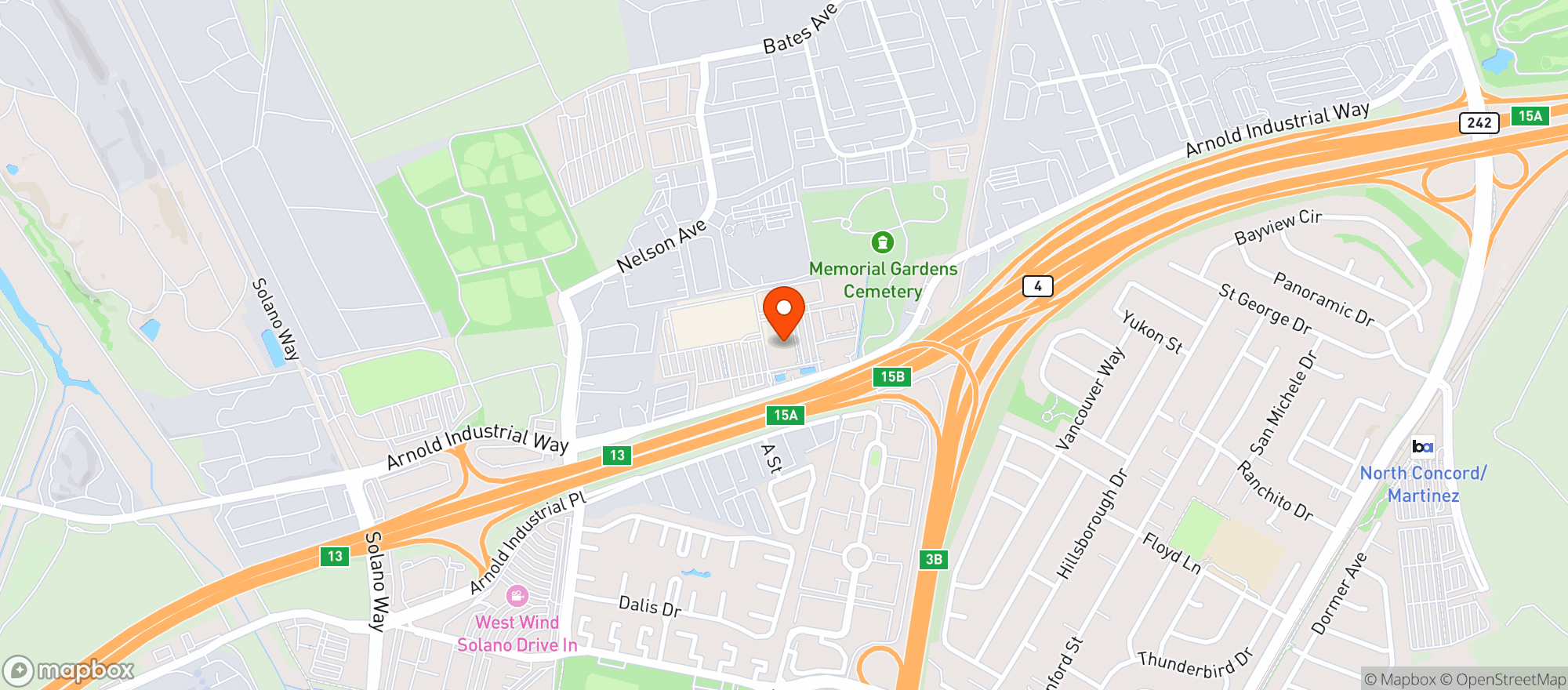 Map showing Restaurant Depot #664