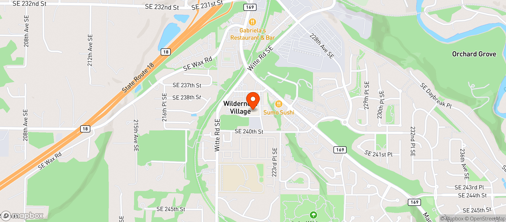 Map showing Qfc