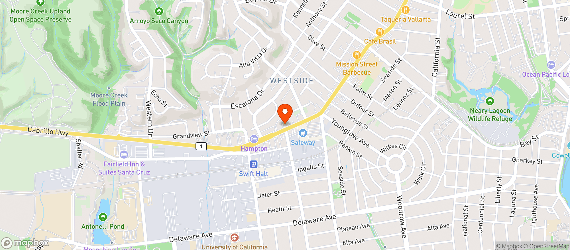 Map showing Vim Dining & Desserts