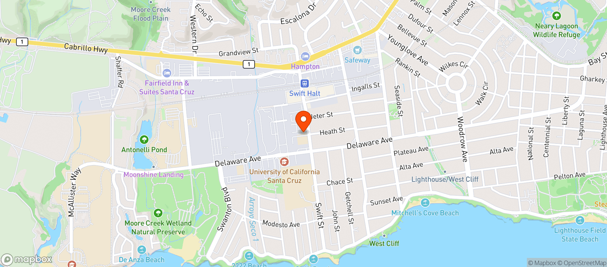 Map showing Cameron Marks Boutique