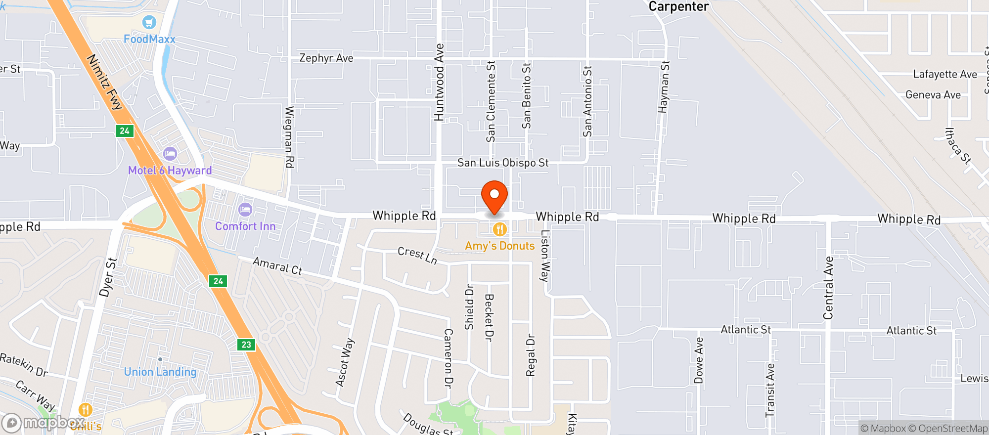 Map showing Oo Liquors