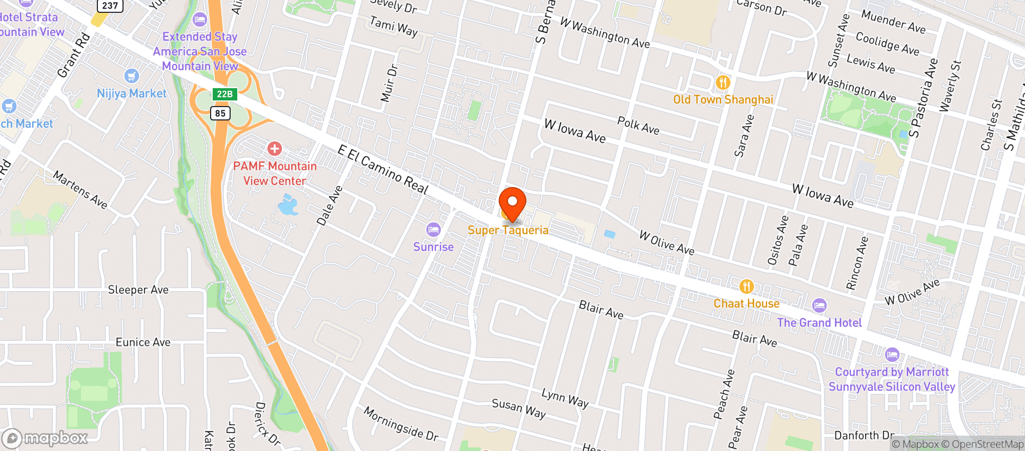 Map showing Galamart