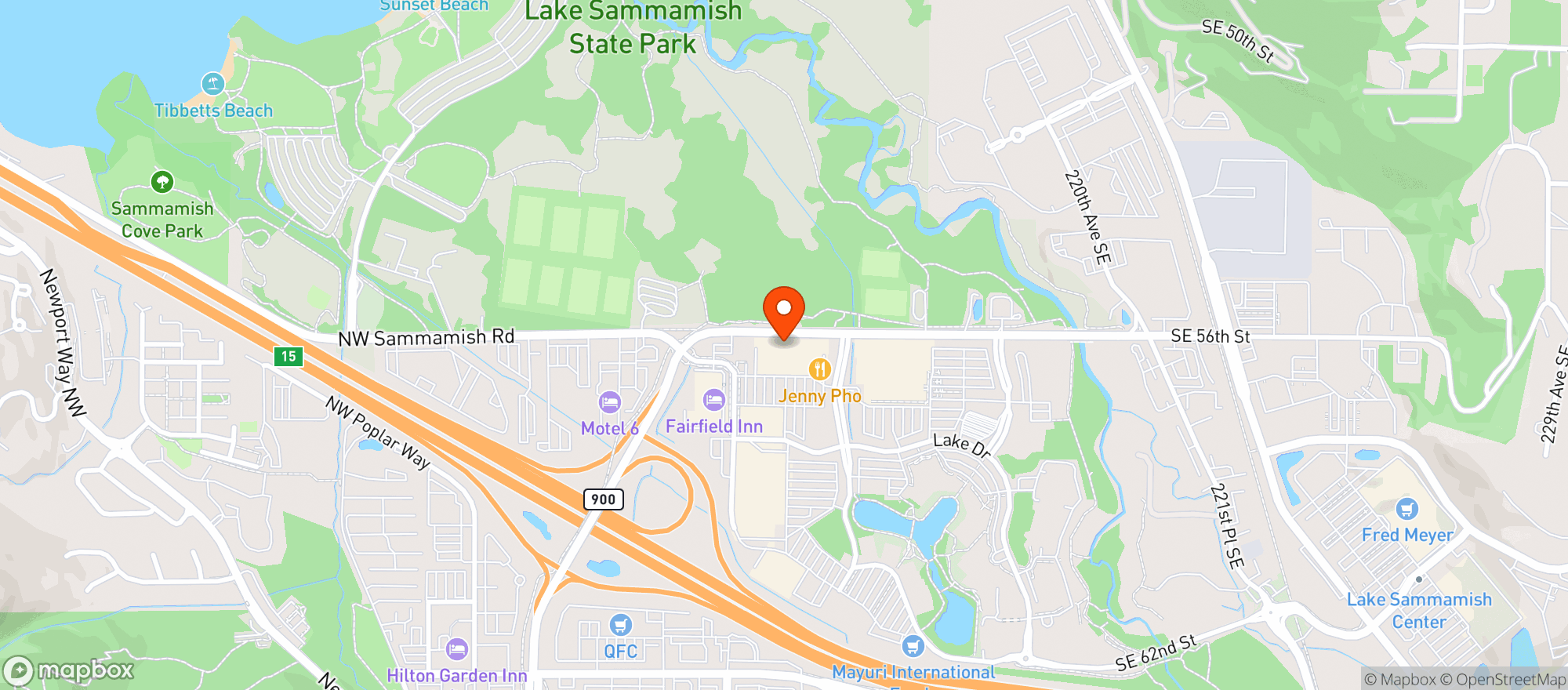 Map showing PCC Community Market