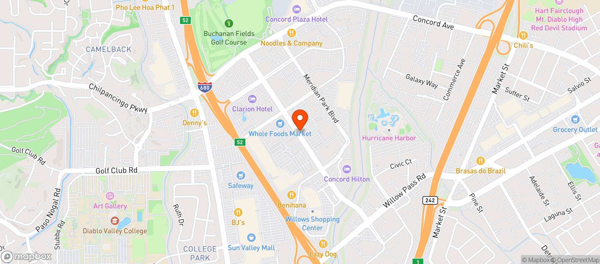 Map showing World Market The Veranda