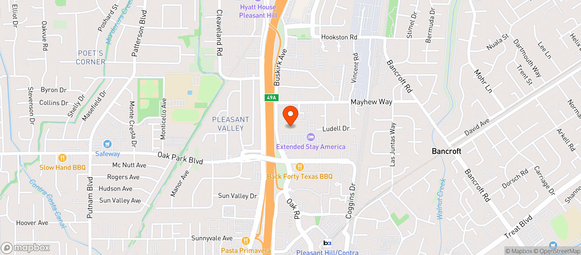 Map showing Total Wine - Pleasant Hill