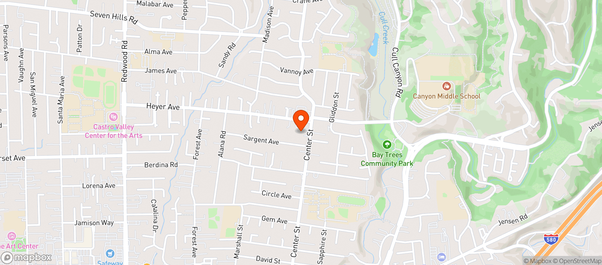 Map showing Heyer House Liquor